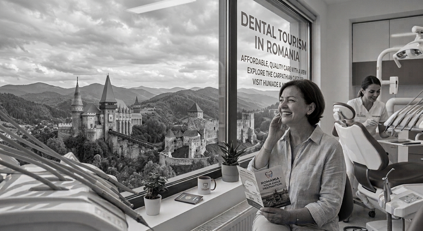B&W dental tourism Romania
